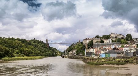 Avonmouth View of Clifton Suspension Bridge